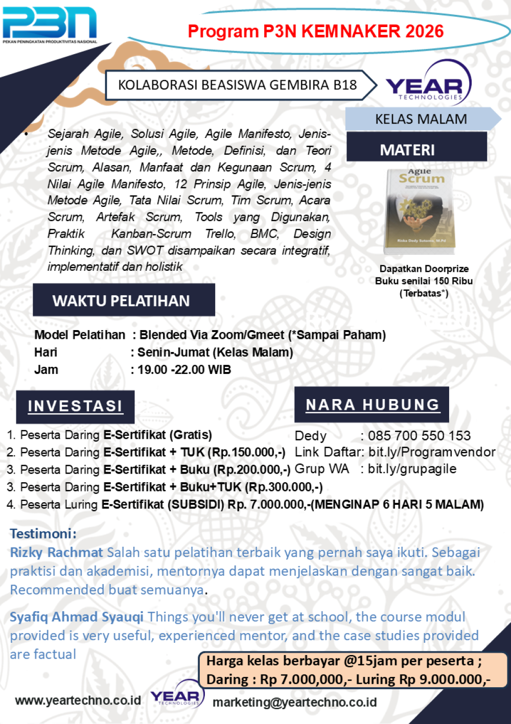 Gembira Batch 18: Pelatihan Fundamental Agile Scrum