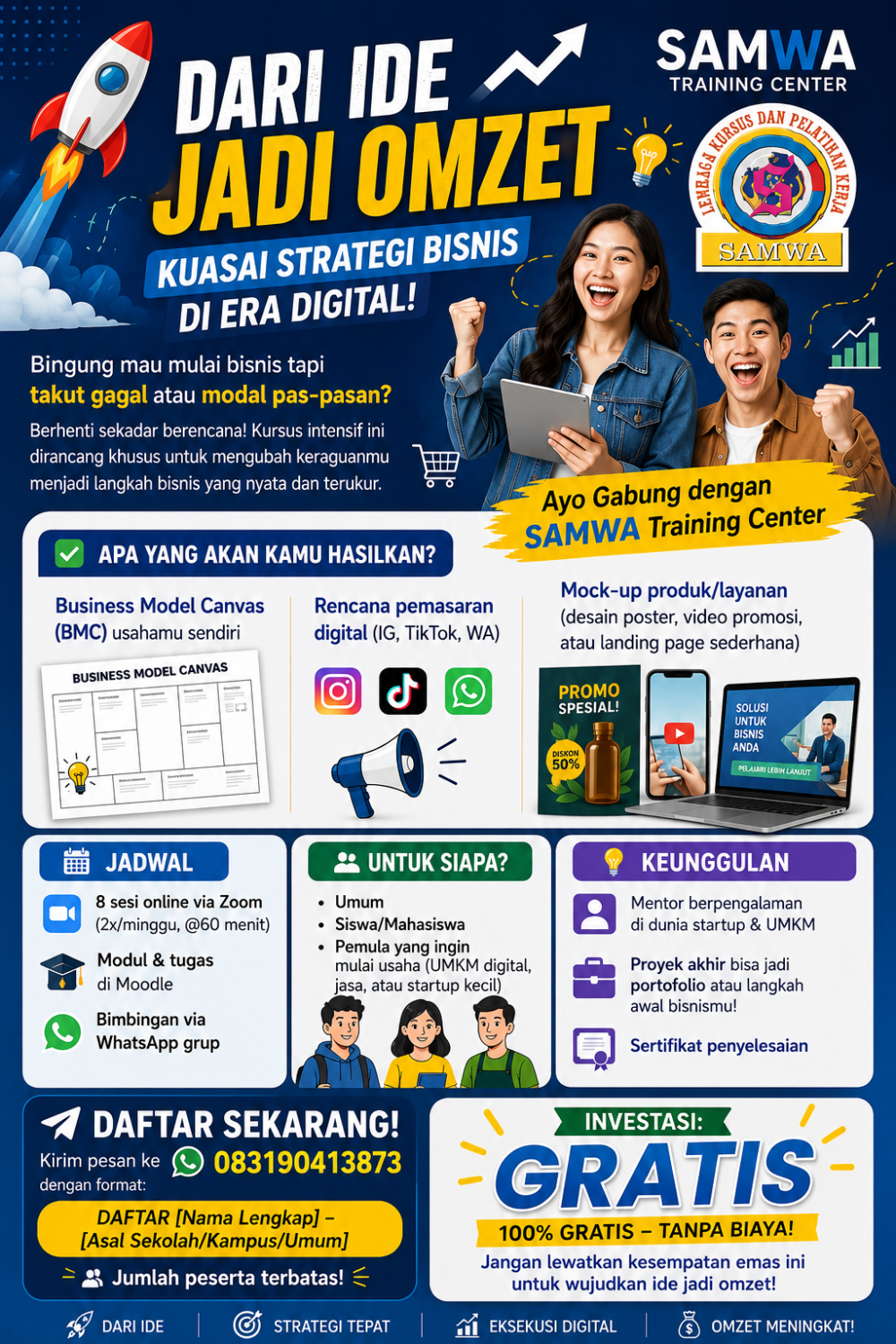 🚀 DARI IDE JADI OMZET : KUASAI STRATEGI BISNIS DI ERA DIGITAL!