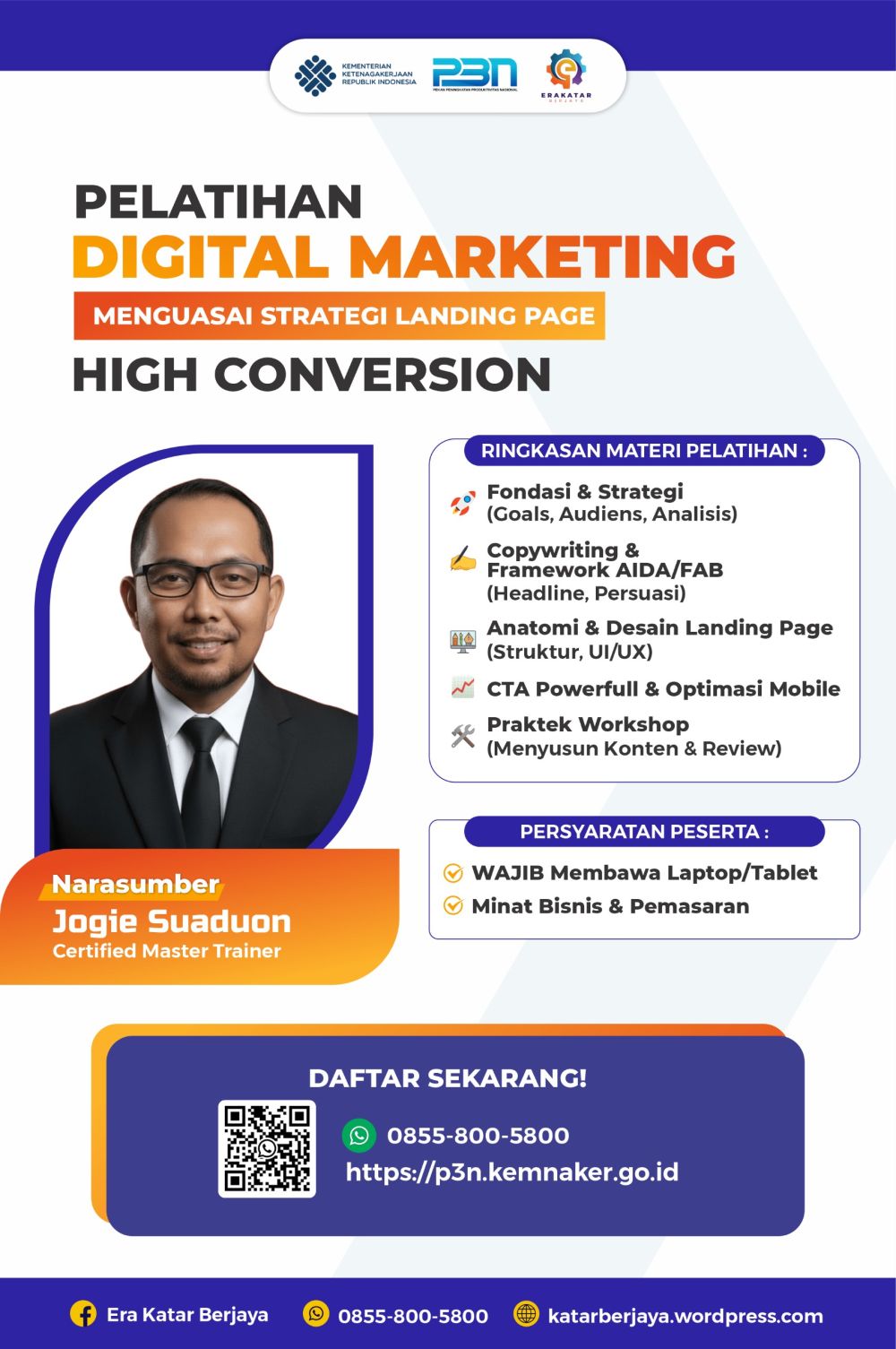 Pelatihan Digital Marketing (Landing Page)
