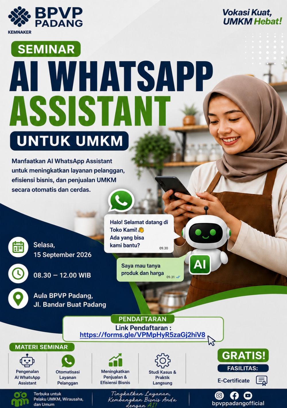 SEMINAR AI WHATSAPP ASSISTANT UNTUK UMKM