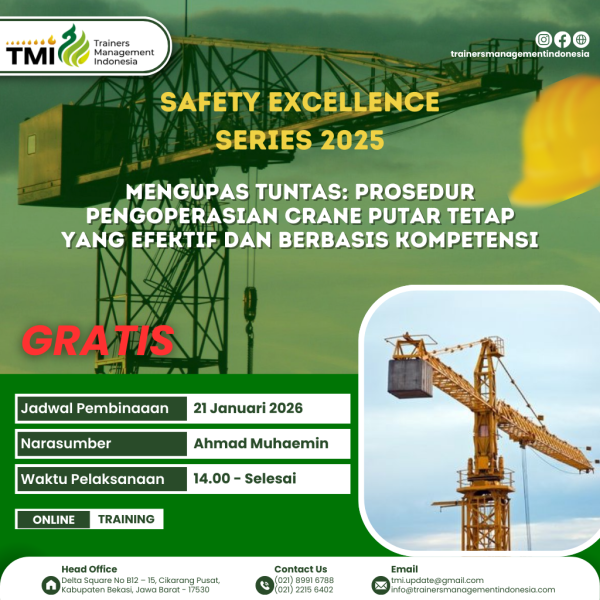 Mengupas Tuntas: Prosedur Pengoperasian Crane Putar Tetap yang Efektif dan Berbasis Kompetensi