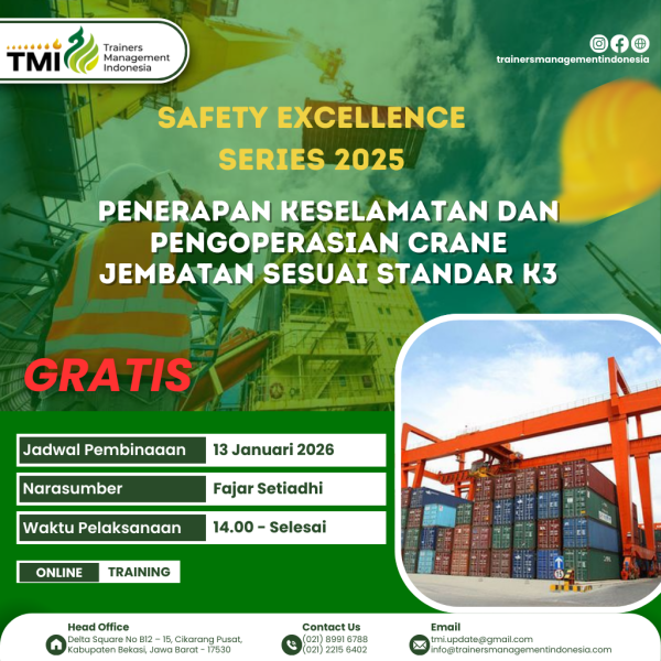 Penerapan Keselamatan dan Pengoperasian Crane Jembatan Sesuai Standar K3