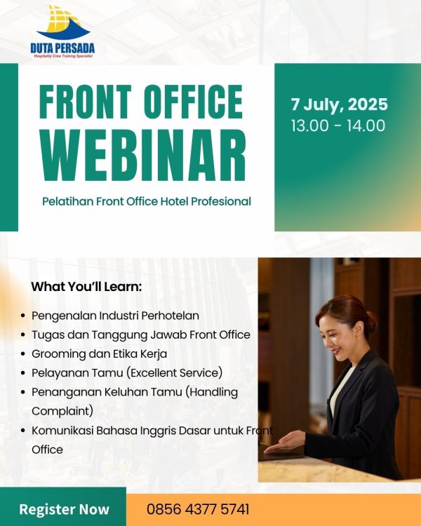 Pelatihan Front Office Hotel Profesional 