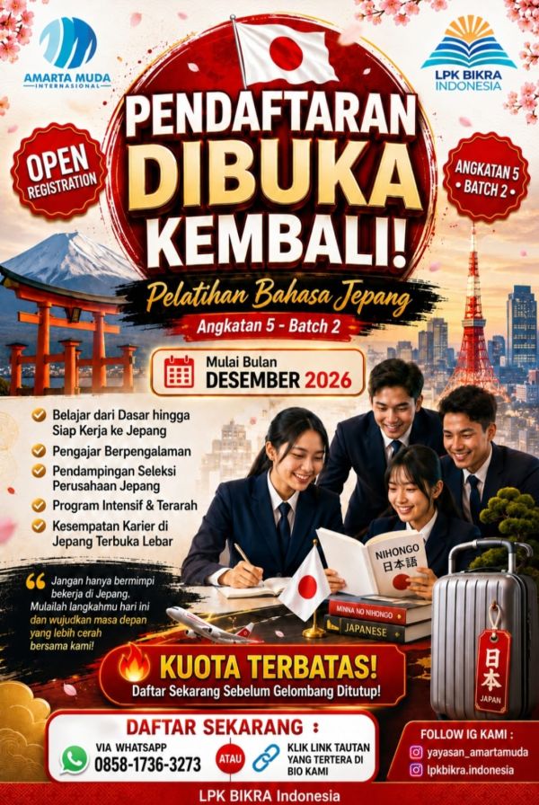 pelatihan dan persiapan kerja ke jepang 